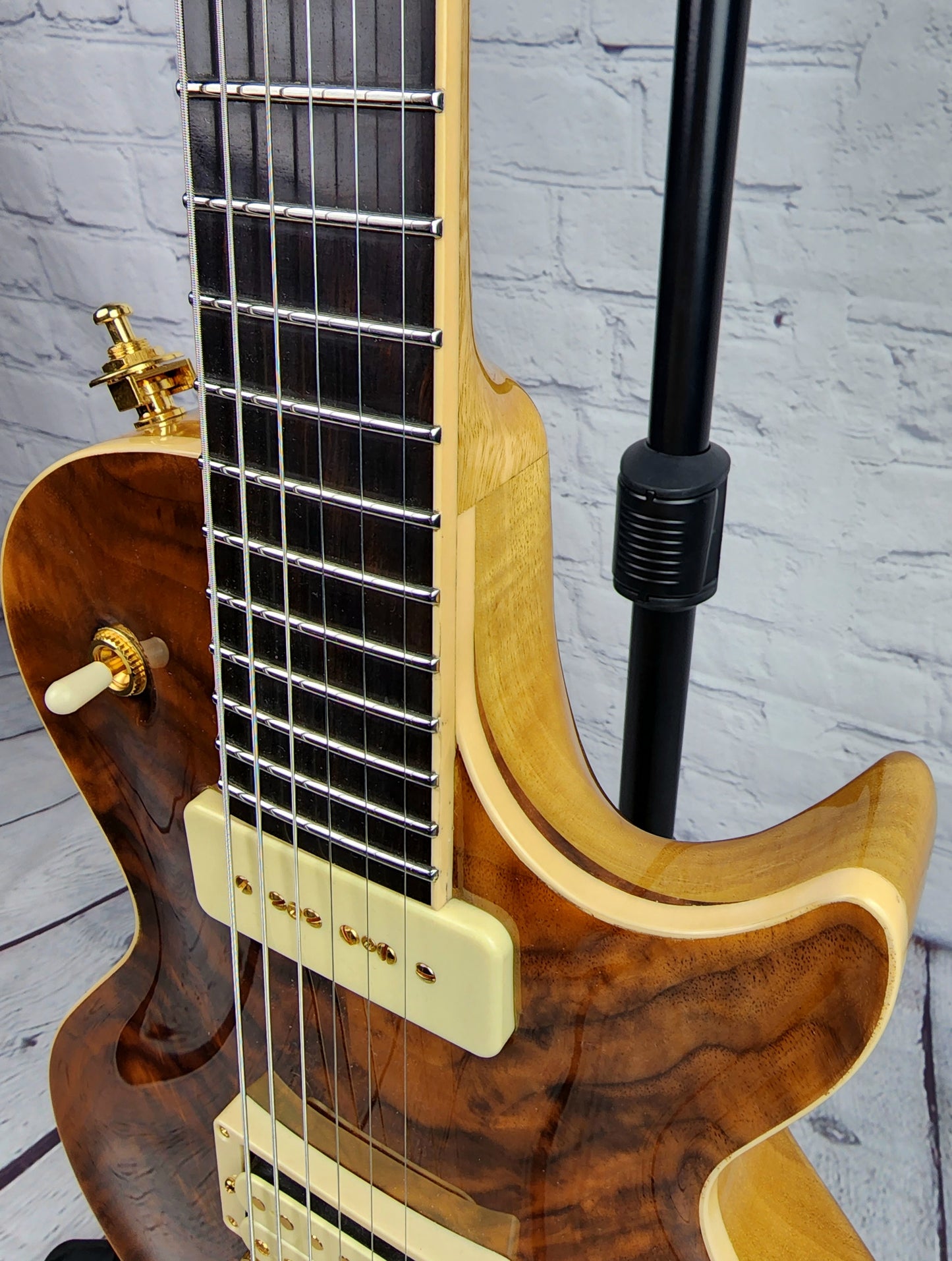 MacPherson Guitars The Preacher Single Cut Electric Guitar Natural Walnut