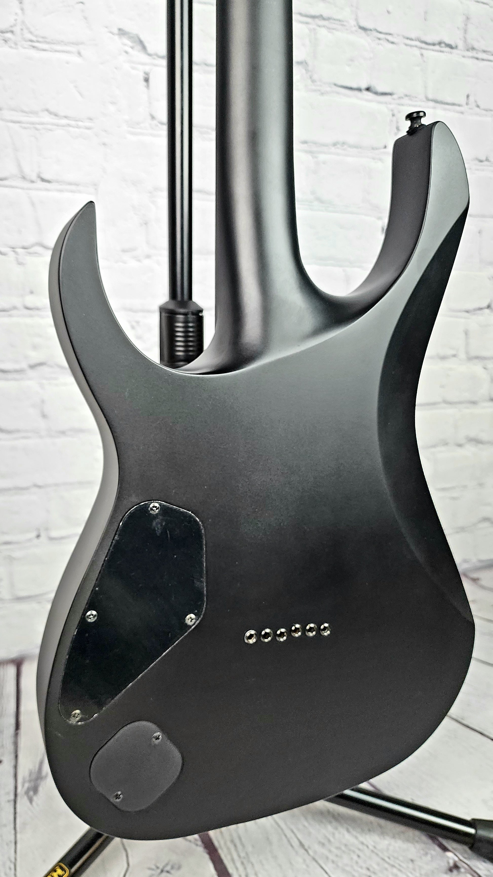 Ibanez Iron Label RGRTB621 BKF 6 String Electric Guitar Black Flat
