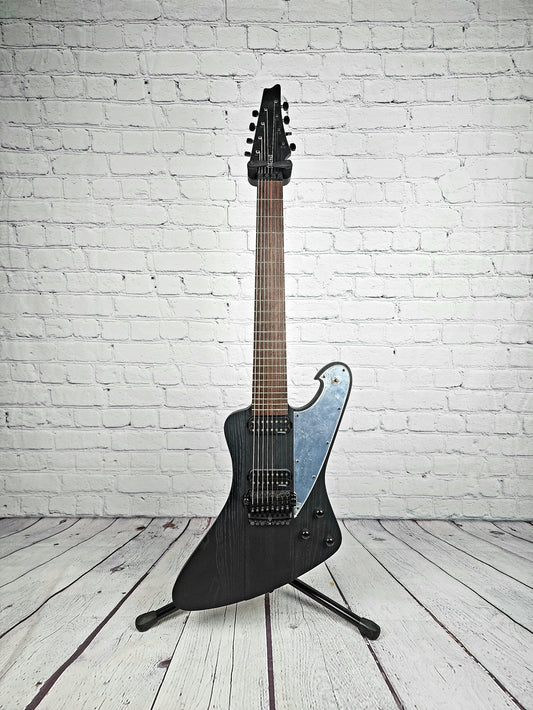 Ibanez FTM33 WK Stoneman Frederik Thorendal 8 String Electric Guitar Weathered Black