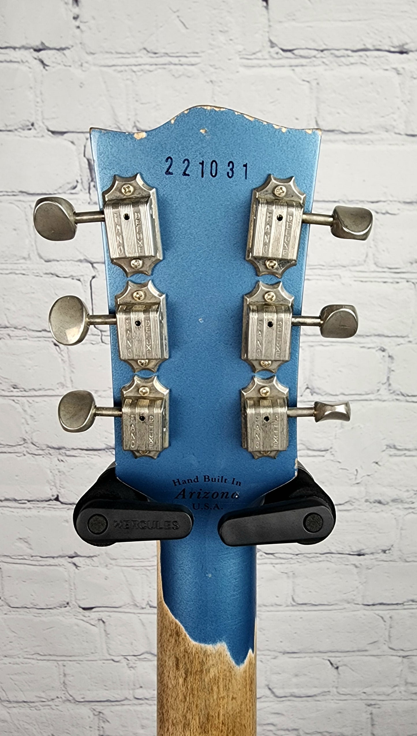 Fano Guitars SP6 Oltre Single Cut Electric Guitar Pelham Blue Medium Relic Lollar
