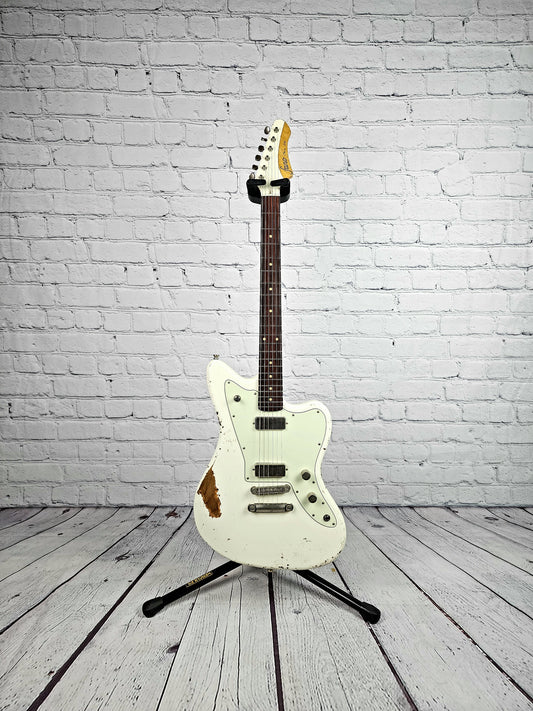 Fano JM6 Oltre Electric Guitar Olympic White Medium Relic Lollar Firebird