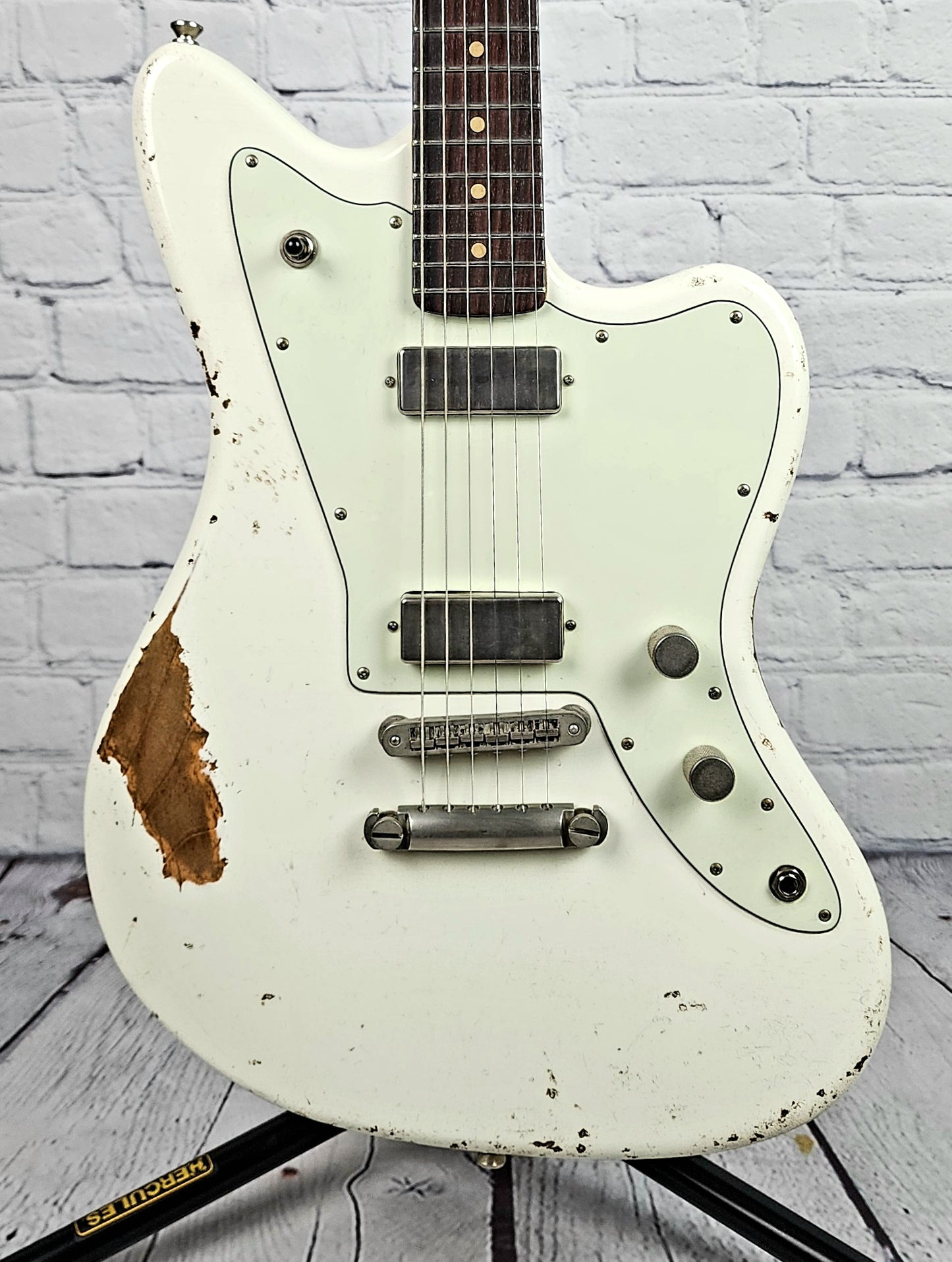Fano JM6 Oltre Electric Guitar Olympic White Medium Relic Lollar Firebird