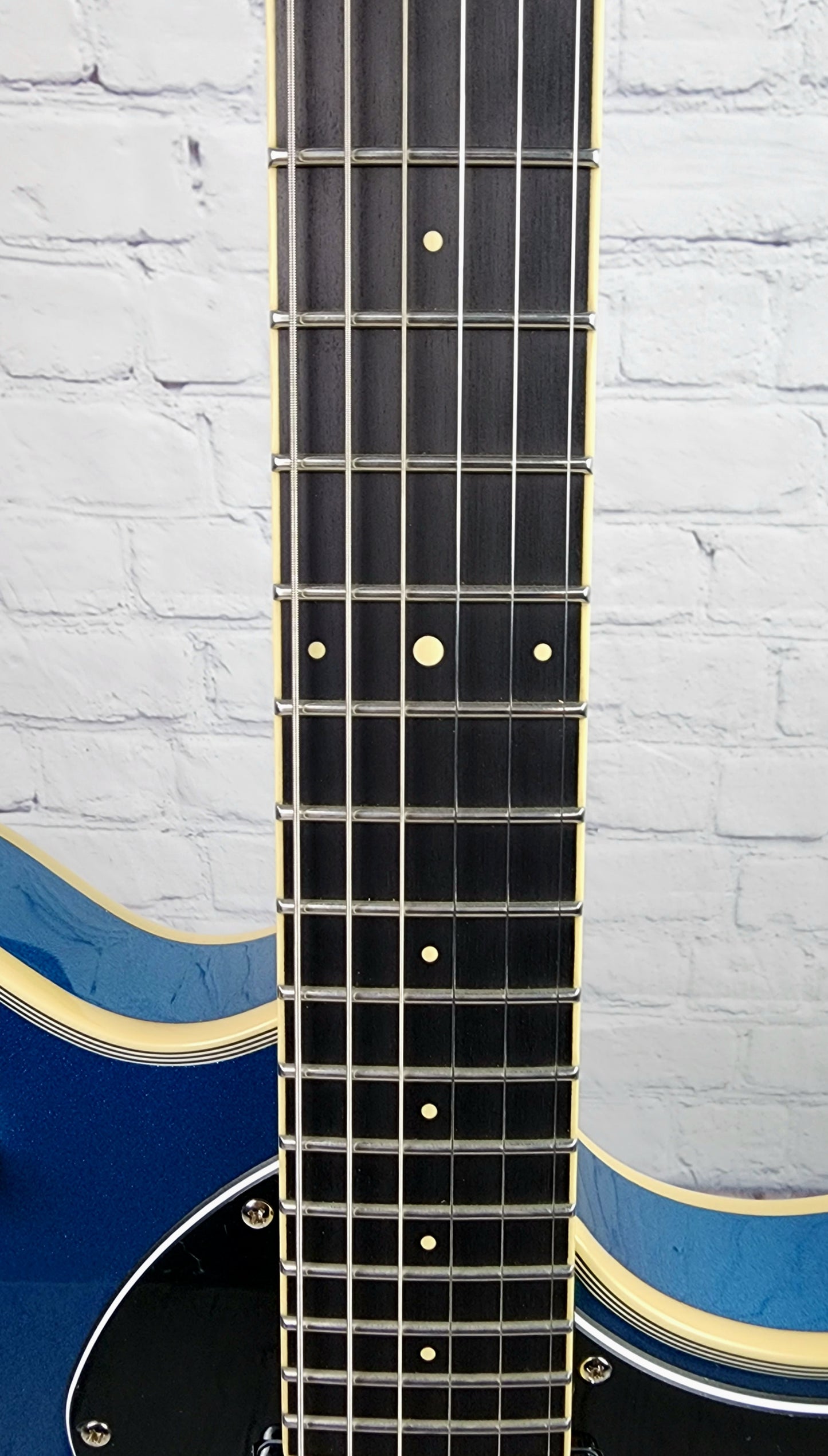 Balaguer Select Espada Ambient Semi-Hollow Electric Guitar Metallic Lake Placid Blue