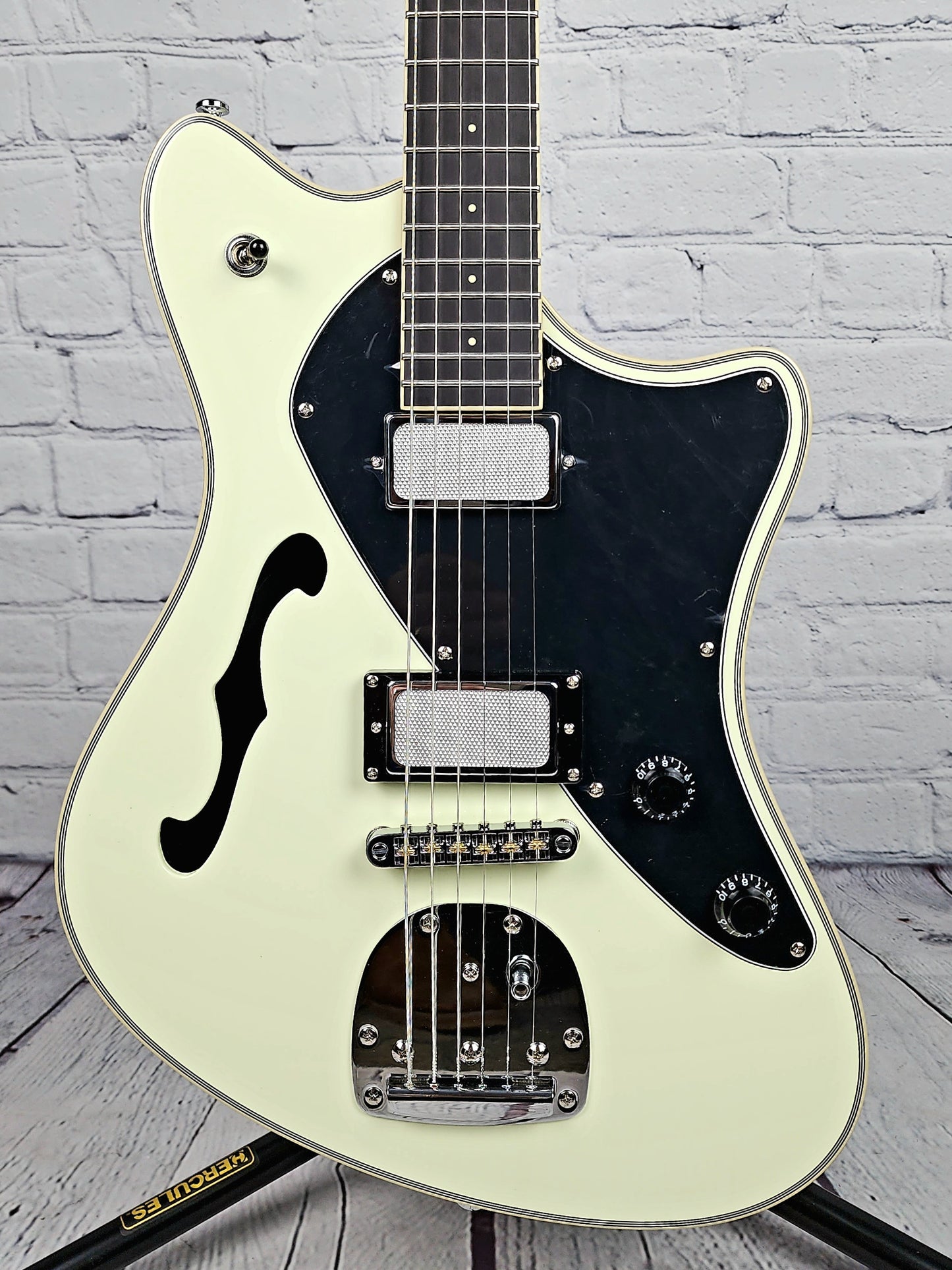 Balaguer Select Espada Ambient Semi-Hollow Electric Guitar Gloss Vintage White