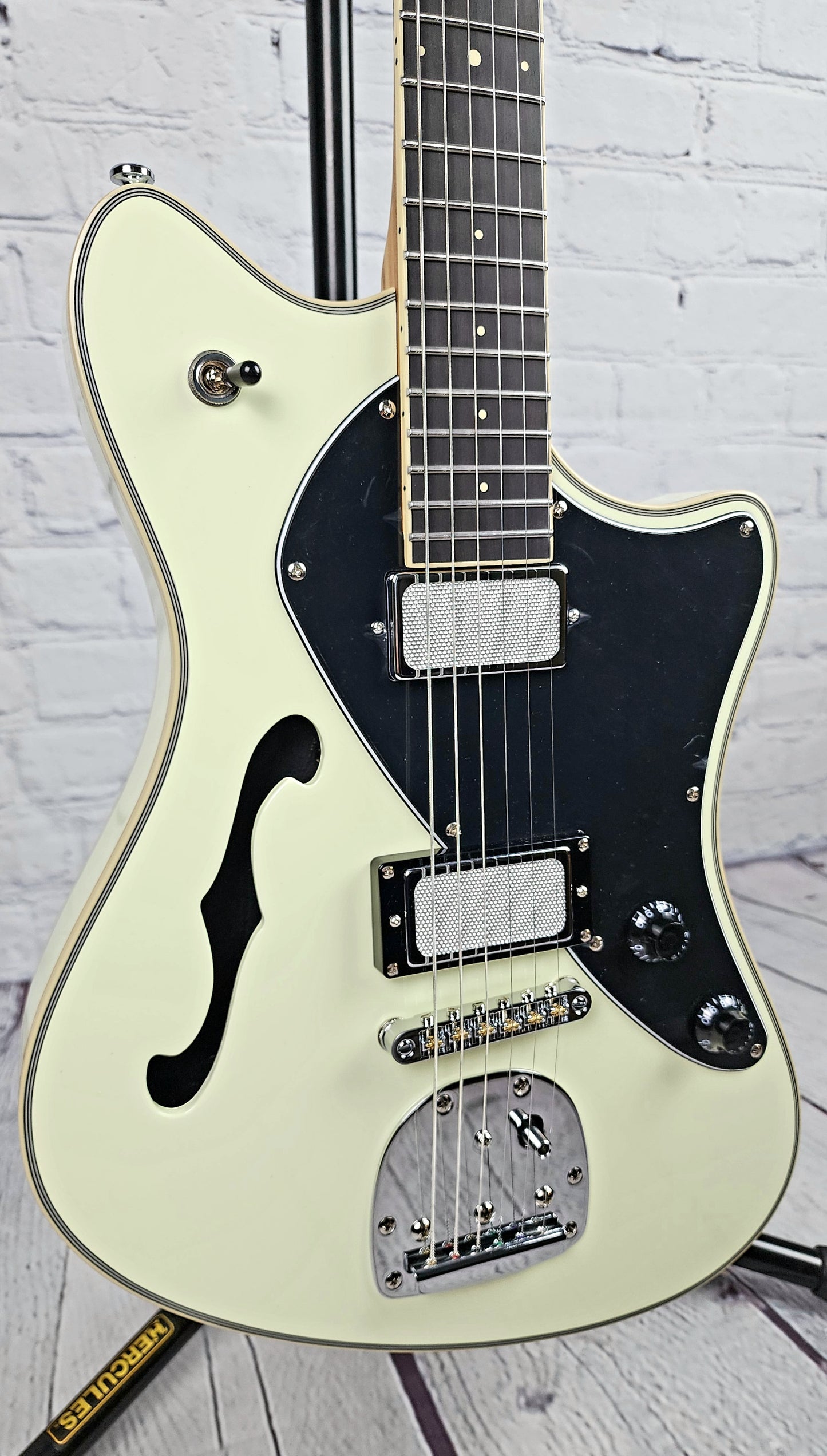 Balaguer Select Espada Ambient Semi-Hollow Electric Guitar Gloss Vintage White