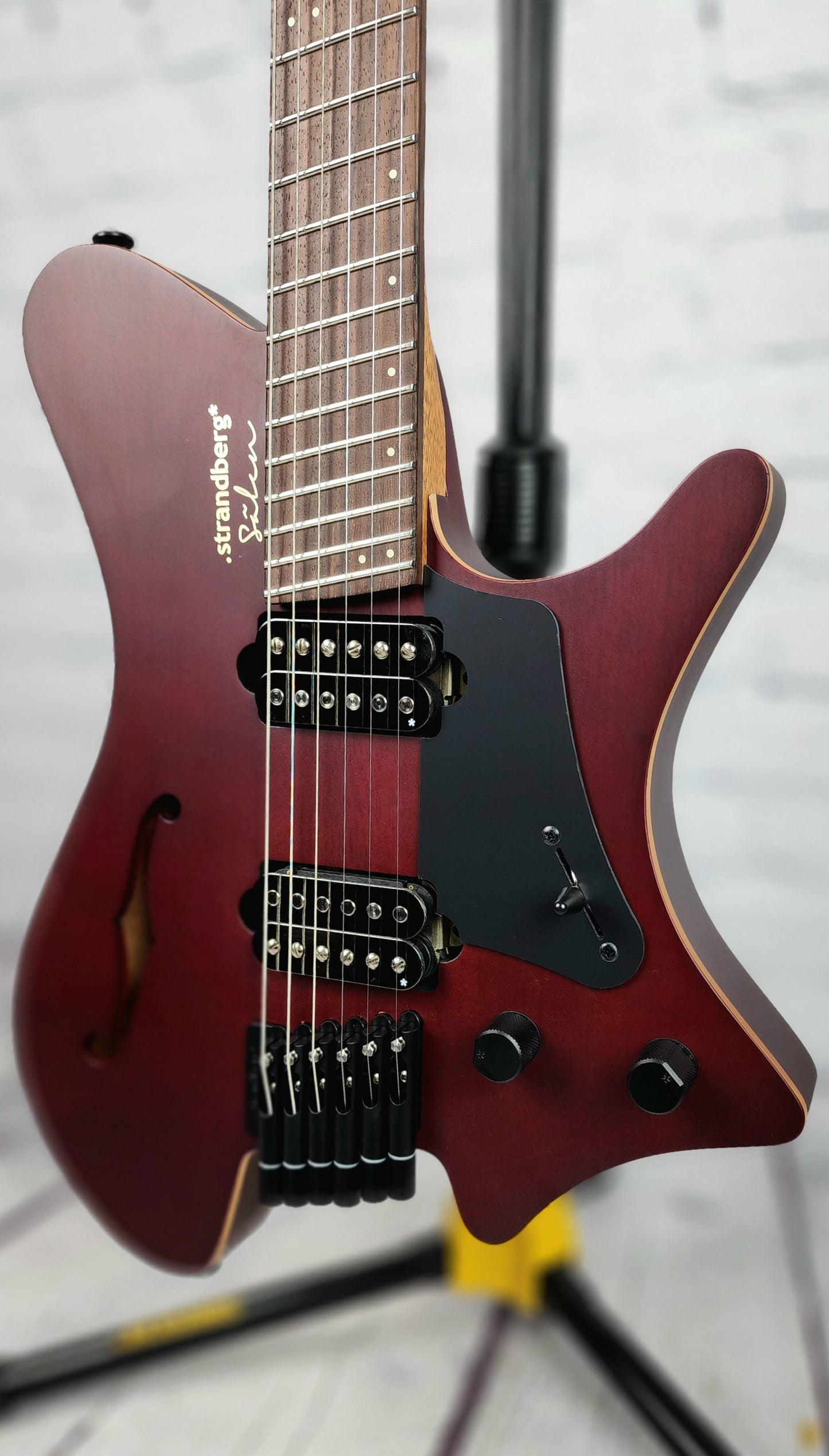 Strandberg Salen Jazz NX 6 String Semi-Hollow Electric Guitar Burgundy