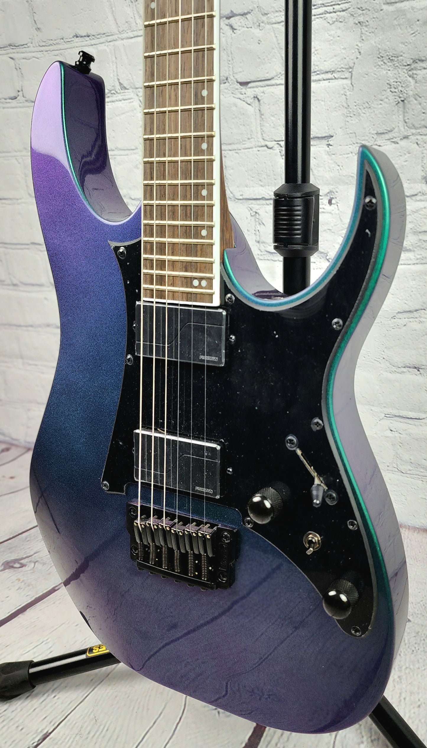 Ibanez Axion Label RG631ALF BCM 6 String Electric Guitar Blue Chameleon