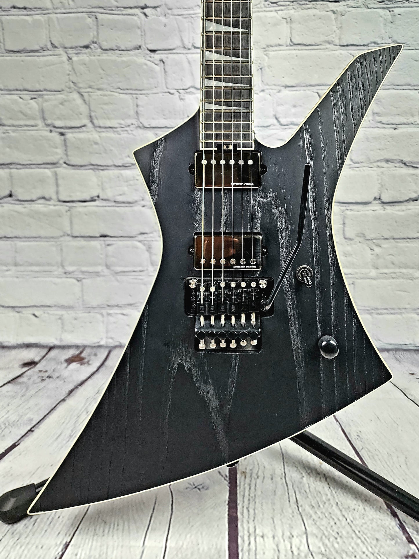USED Jackson Kelly Jeff Loomis Signature Electric Guitar Sandblasted Satin Black