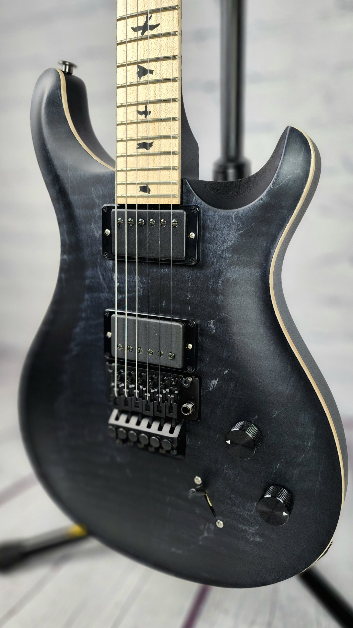 Paul Reed Smith PRS Dustie Waring CE24 Floyd Rose Electric Guitar Grey Black 2022