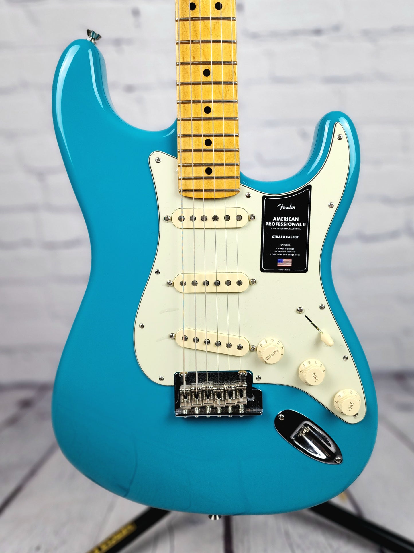 USED Fender Stratocaster Professional II Electric Guitar Miami Blue