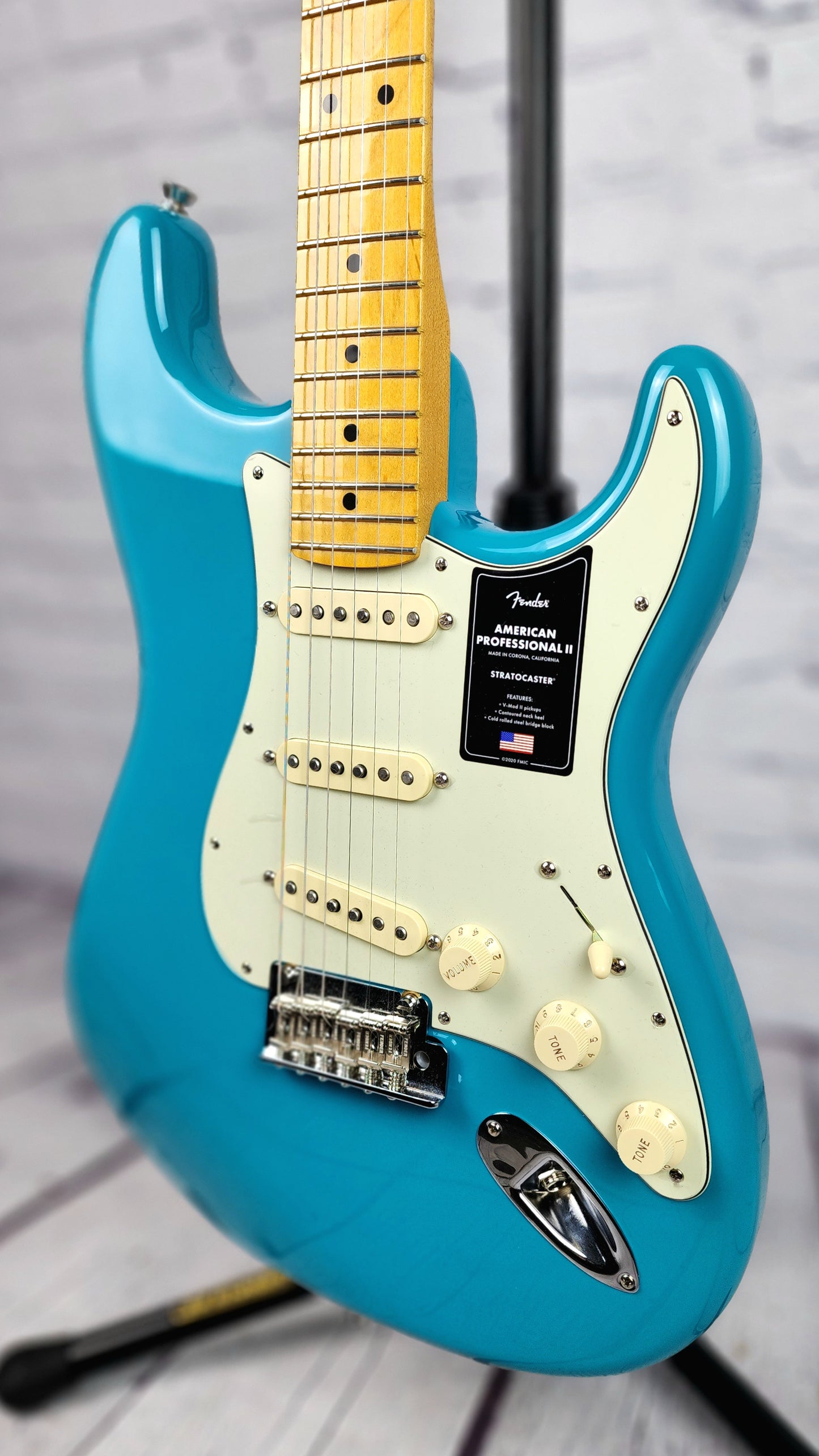 USED Fender Stratocaster Professional II Electric Guitar Miami Blue