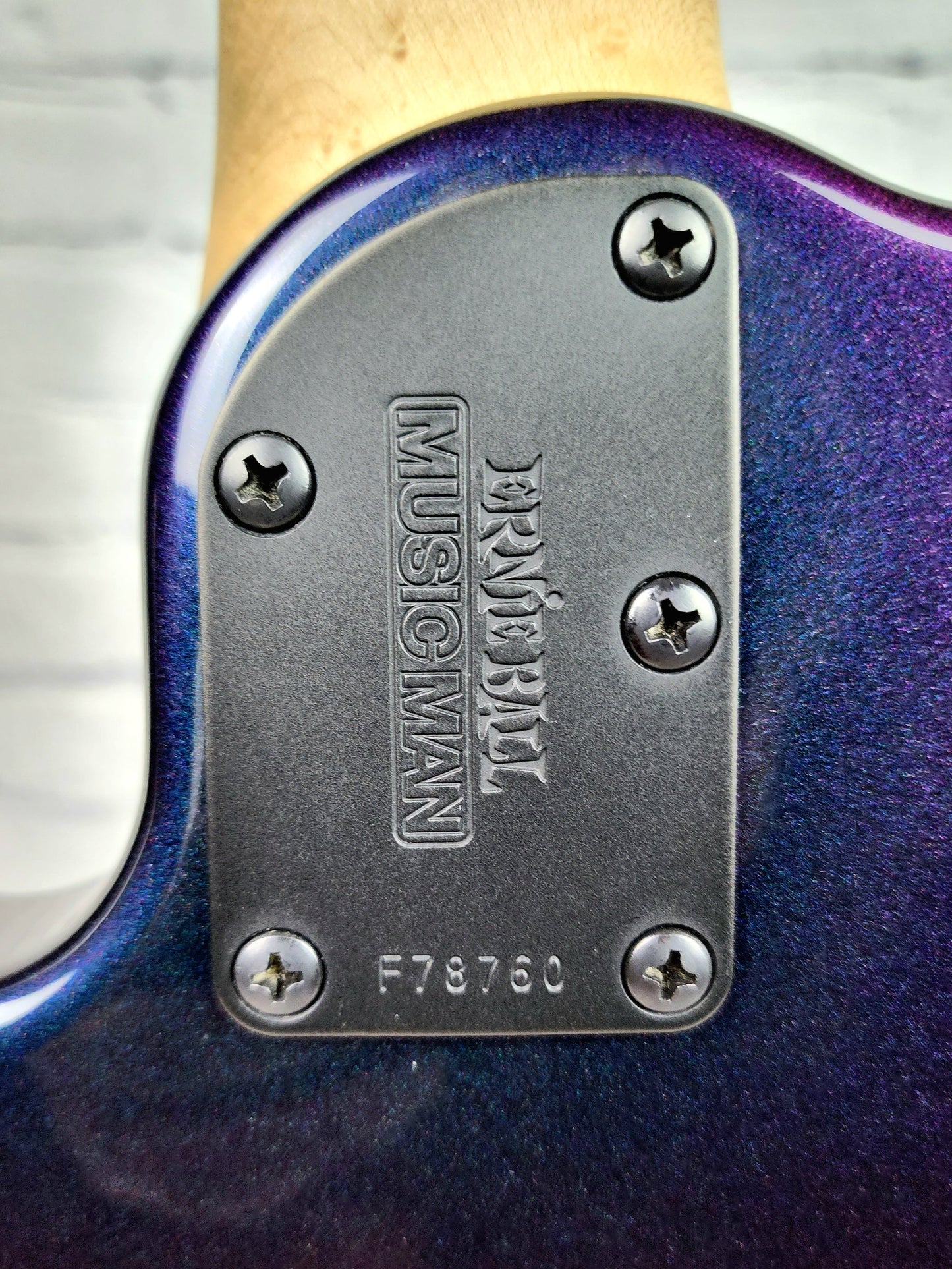 USED Ernie Ball Music Man JP7 John Petrucci 7 String Electric Guitar Mystic Dream
