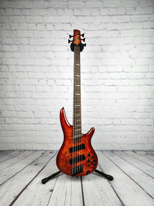 Ibanez SRMS805 BTT Bass Guitar Multiscale Brown Topaz Burst