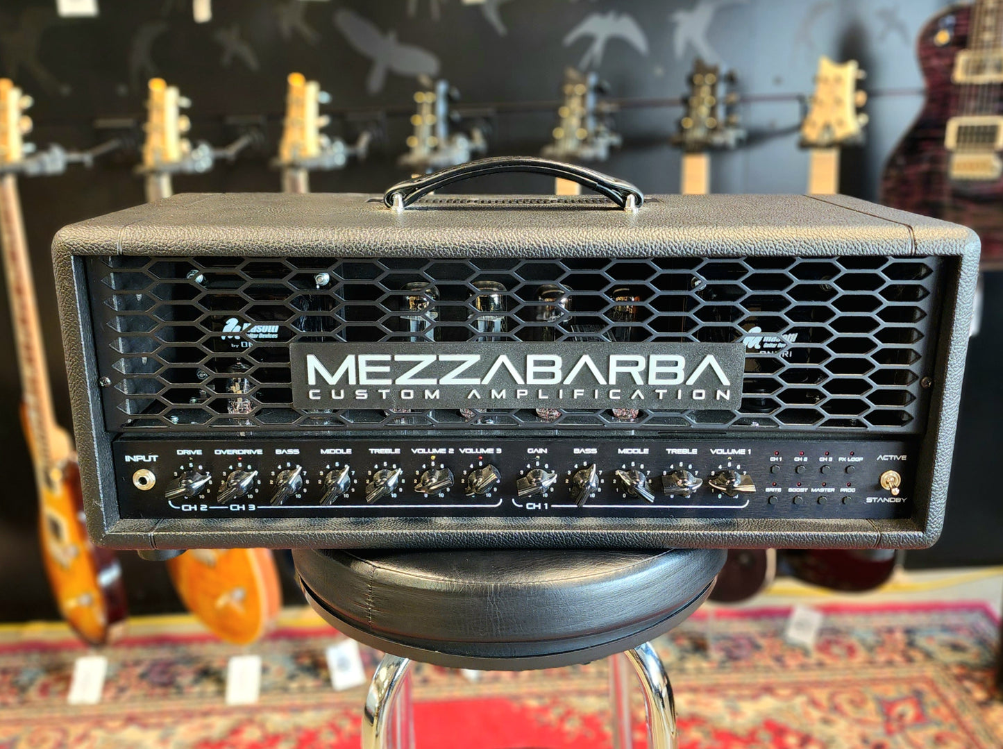 USED Mezzabarba Trinity 100w Amplifier Tube Amp Head Black Tolex