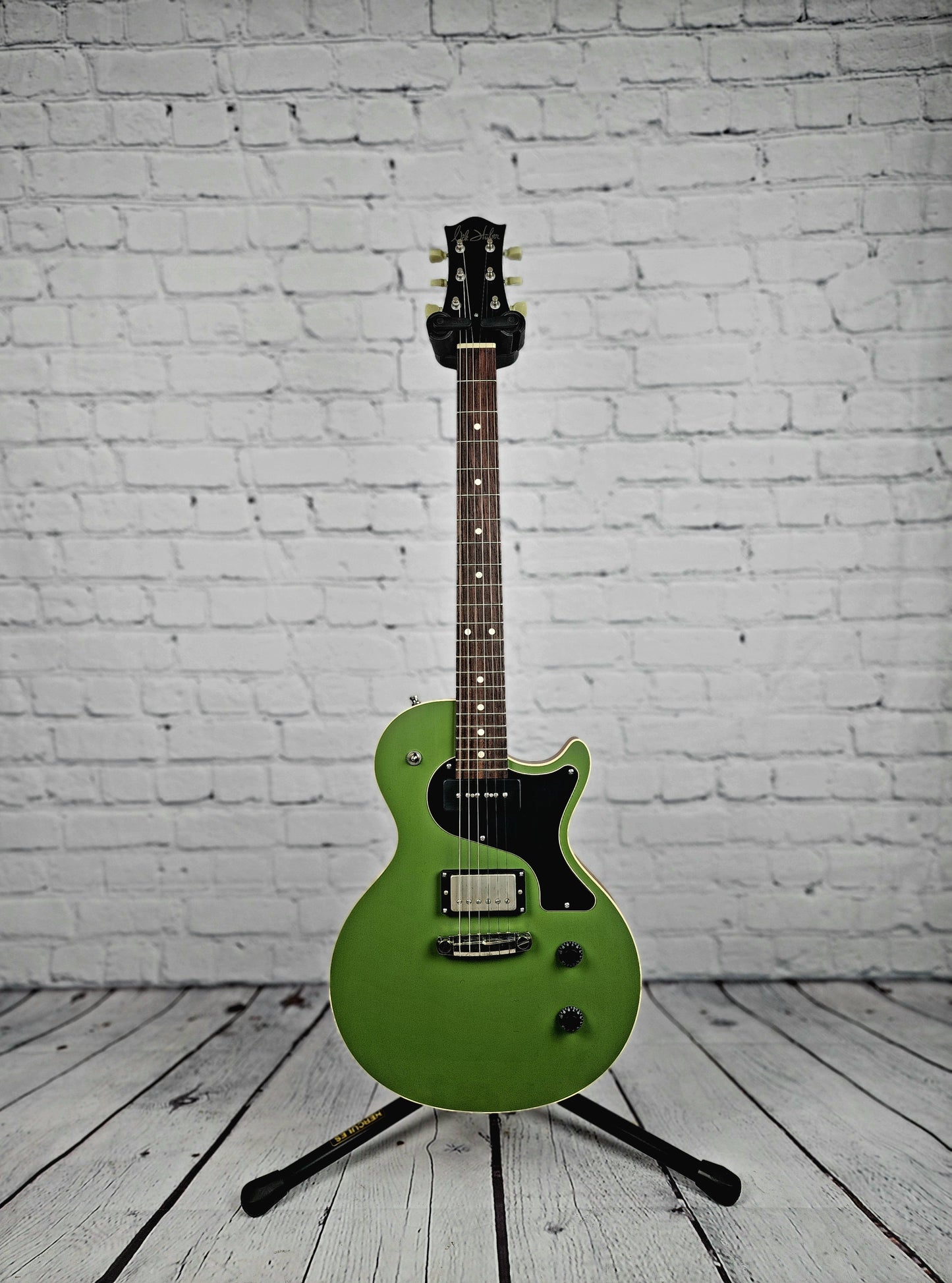 Nik Huber Krautster II Single Cut Electric Guitar Drab Olive Green
