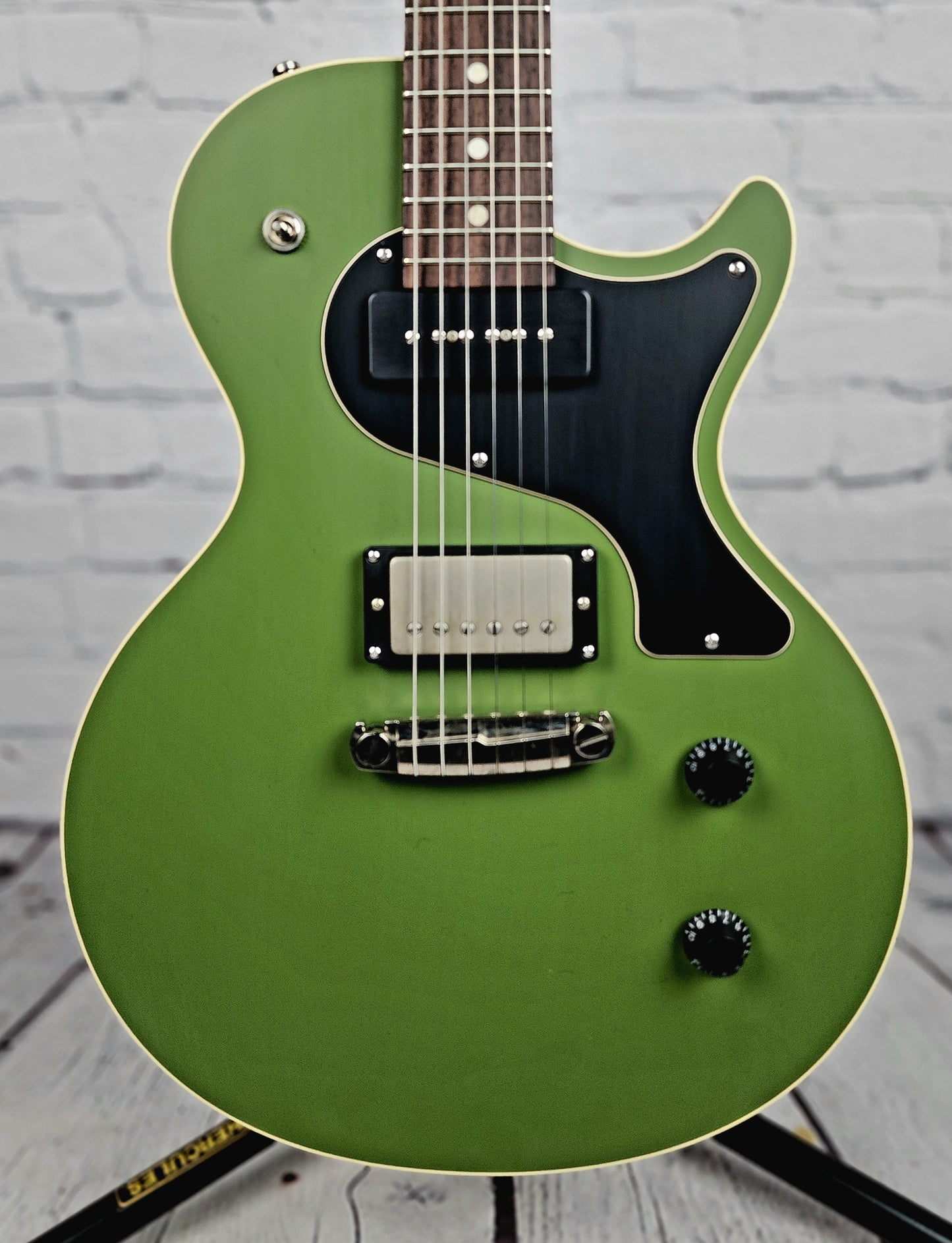 Nik Huber Krautster II Single Cut Electric Guitar Drab Olive Green