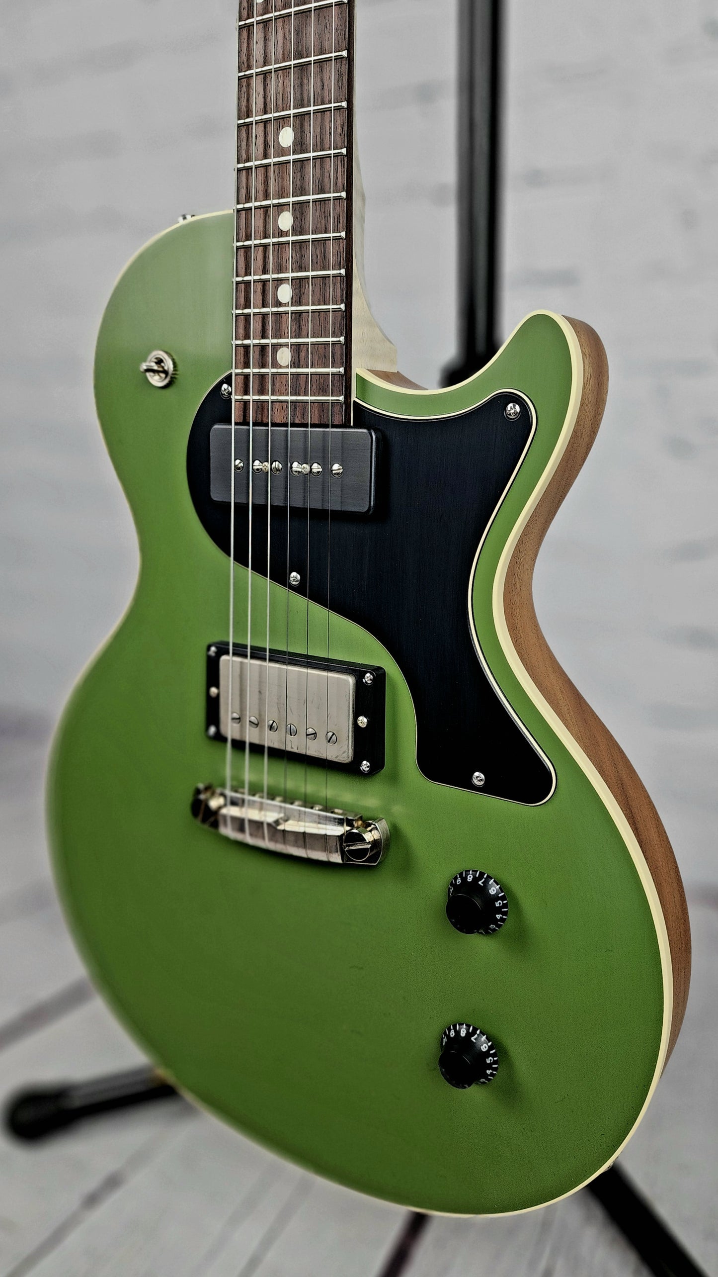 Nik Huber Krautster II Single Cut Electric Guitar Drab Olive Green