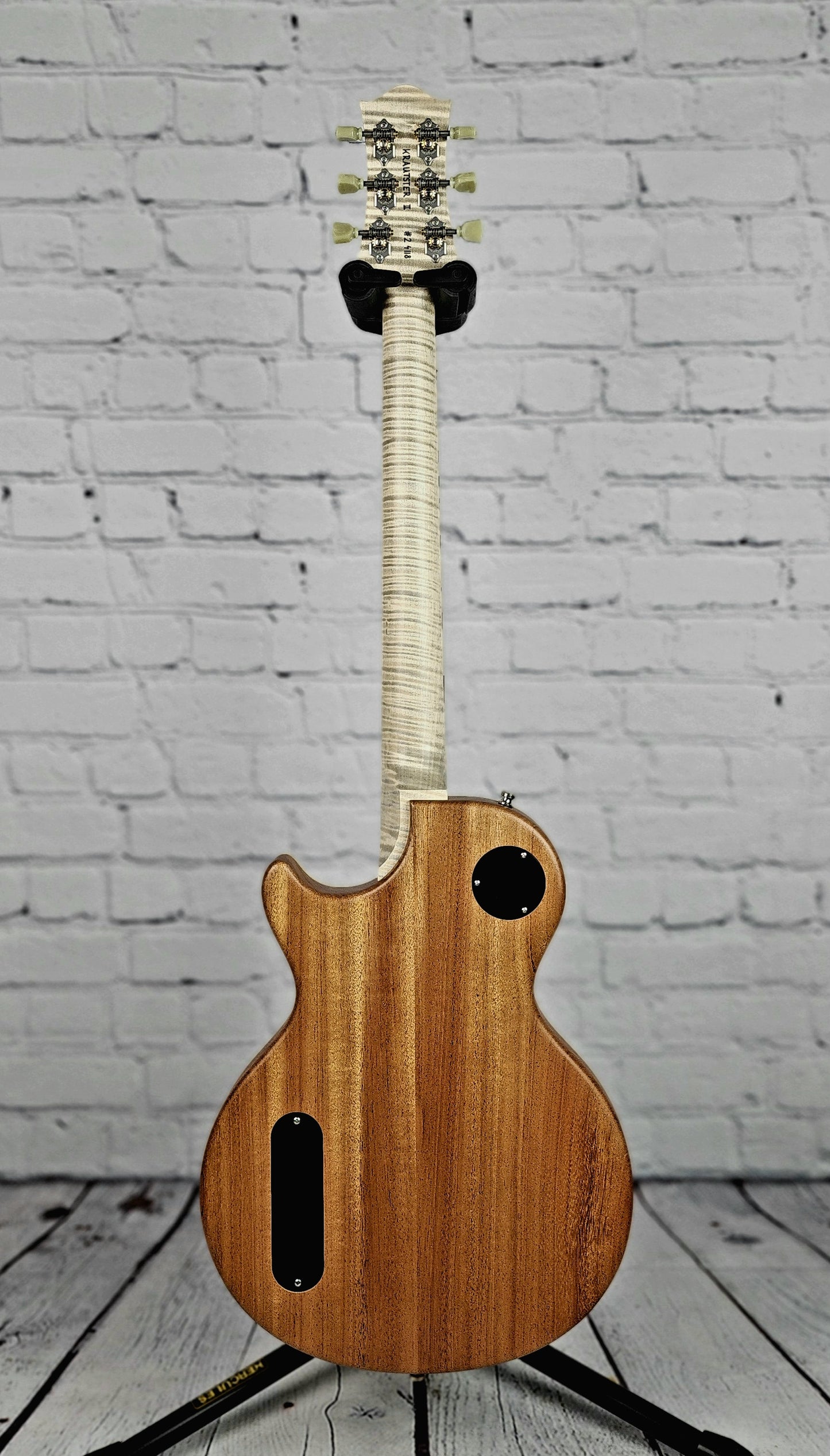 Nik Huber Krautster II Single Cut Electric Guitar Drab Olive Green