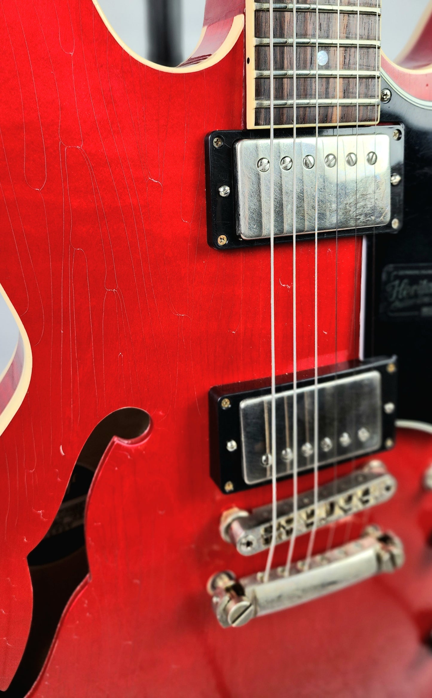 Heritage Guitars H-535 TRC Artisan Aged Transparent Cherry Semi-Hollow Electric Guitar