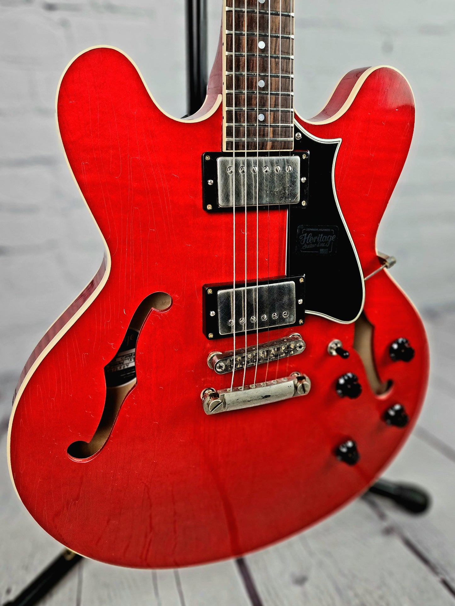Heritage Guitars H-535 TRC Artisan Aged Transparent Cherry Semi-Hollow Electric Guitar