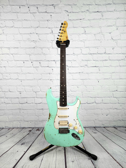 LSL Instruments Saticoy Custom Electric Guitar Heavy Aged Seafoam Green Nitro