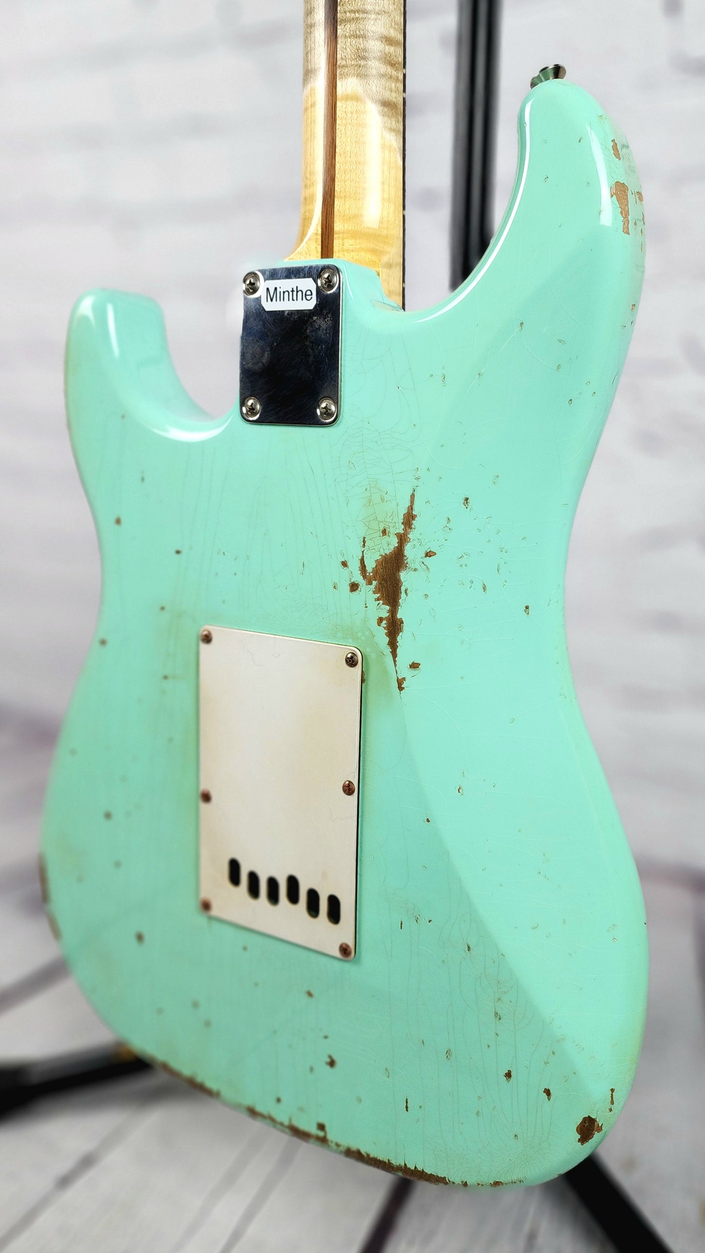 LSL Instruments Saticoy Custom Electric Guitar Heavy Aged Seafoam Green Nitro