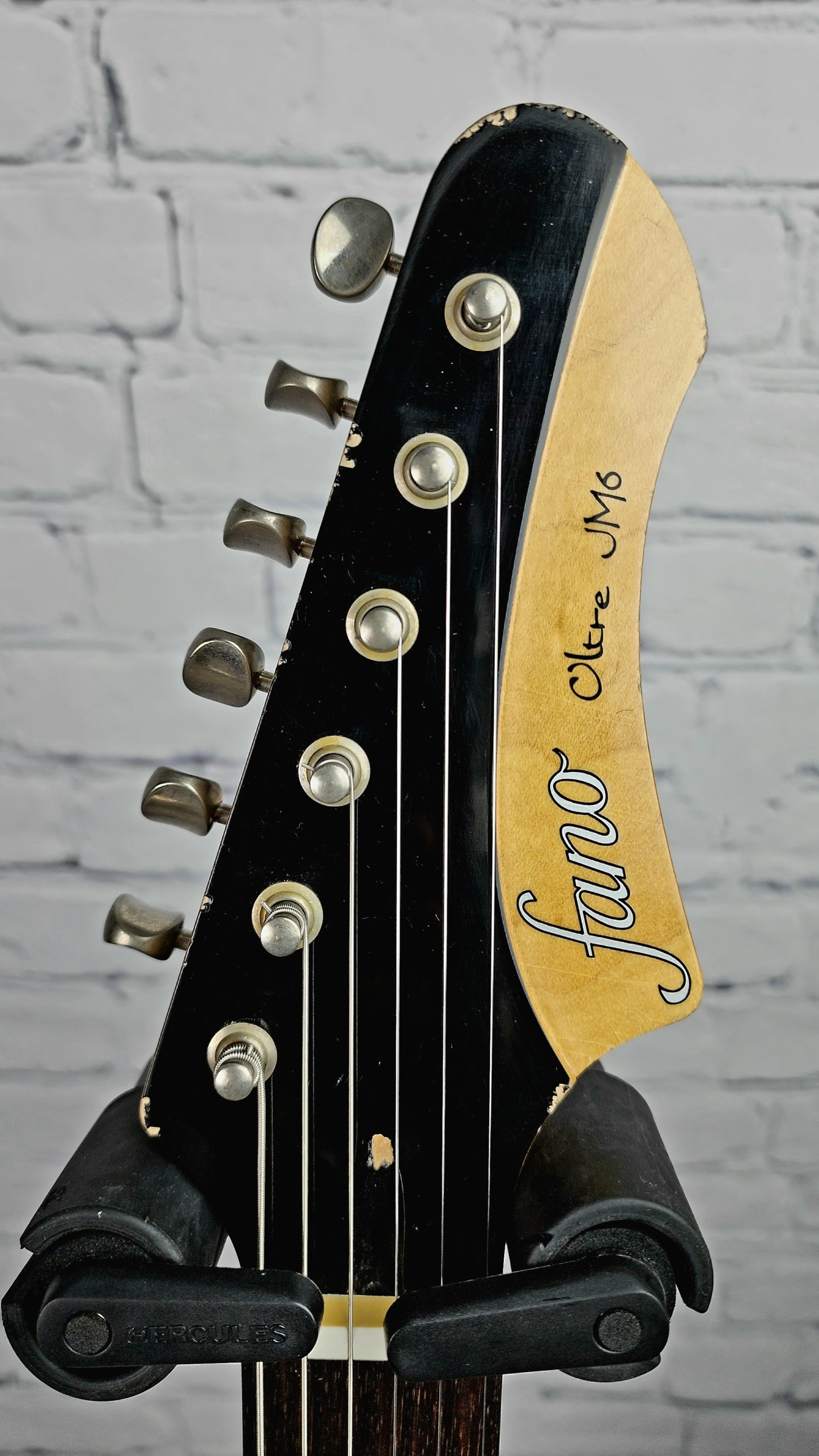 Fano Guitars JM6 Oltre 6 String Electric Guitar Bull Black Medium Heavy Distress