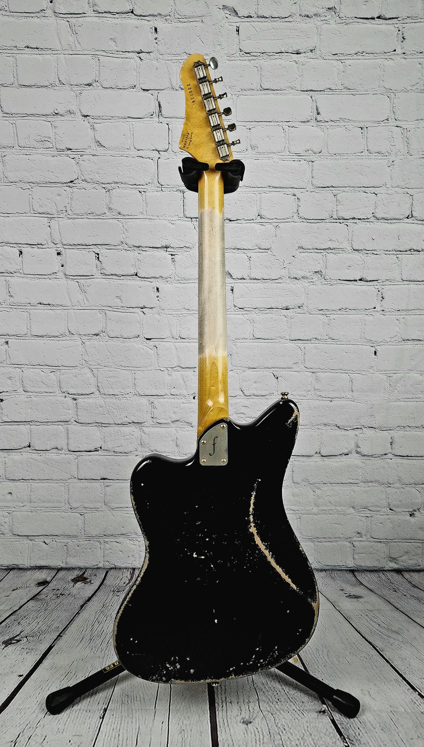 Fano Guitars JM6 Oltre 6 String Electric Guitar Bull Black Medium Heavy Distress