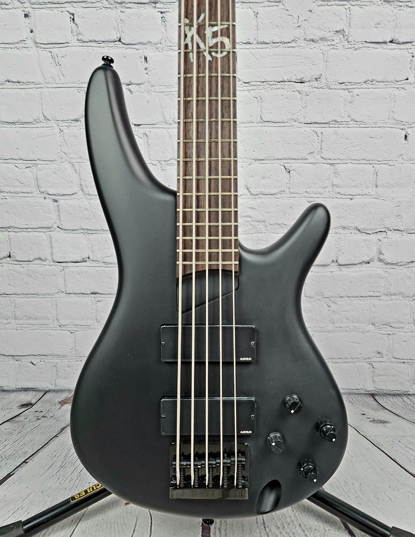 Ibanez K5 BKF Fieldy 5 String Bass Flat Black