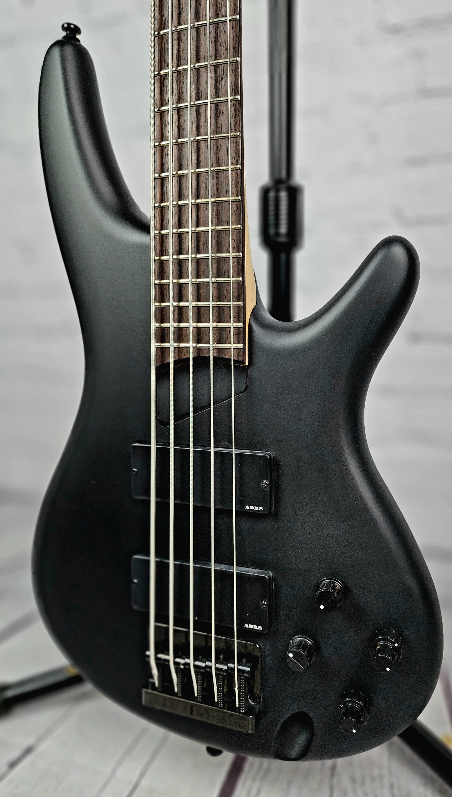 Ibanez K5 BKF Fieldy 5 String Bass Flat Black