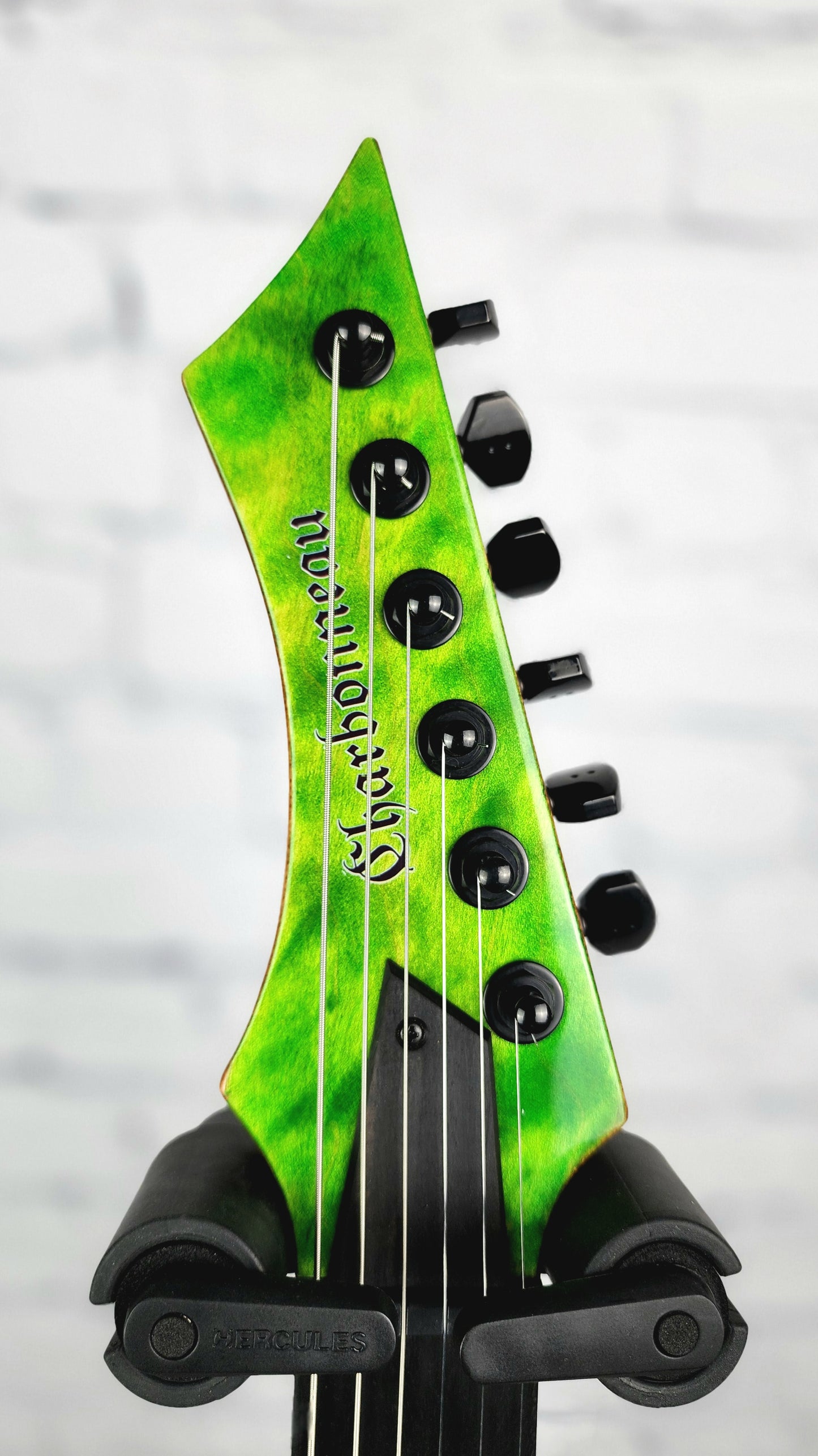 Charbonneau Guitars Scimtar 6S 6 String Electric Guitar Green Quilt Maple