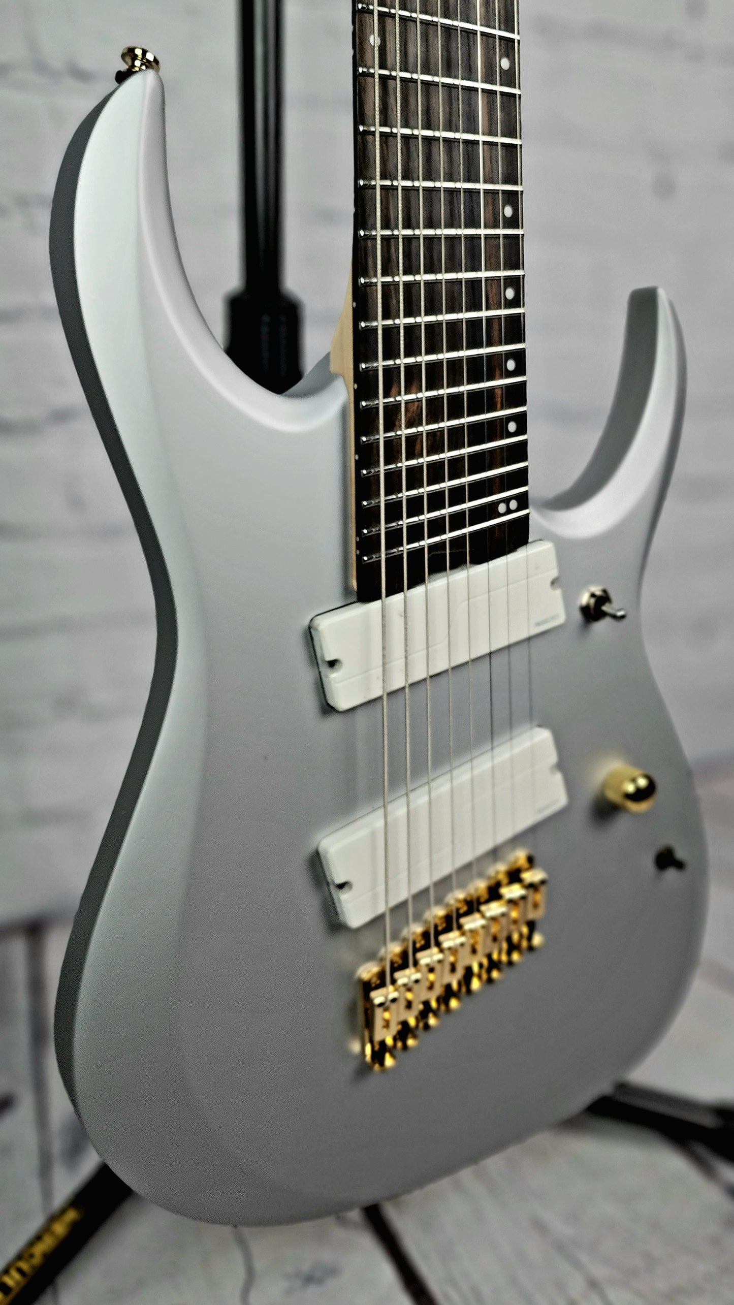 Ibanez Axe Design Lab RGDMS8 CSM 8 String Multiscale Electric Guitar Classic Silver Matte
