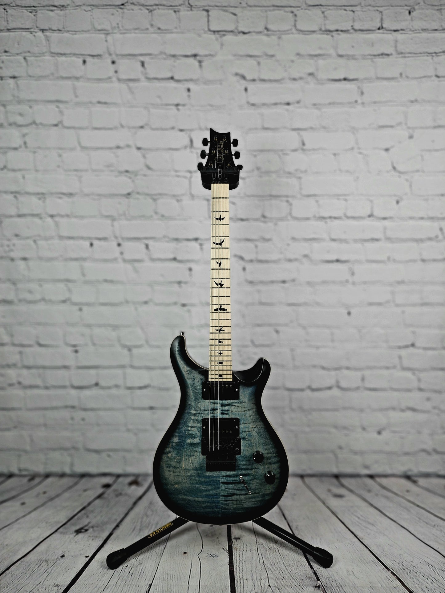 Paul Reed Smith PRS Dustie Waring CE24 Floyd Rose Electric Guitar Faded Whale Blue Smokeburst 2022