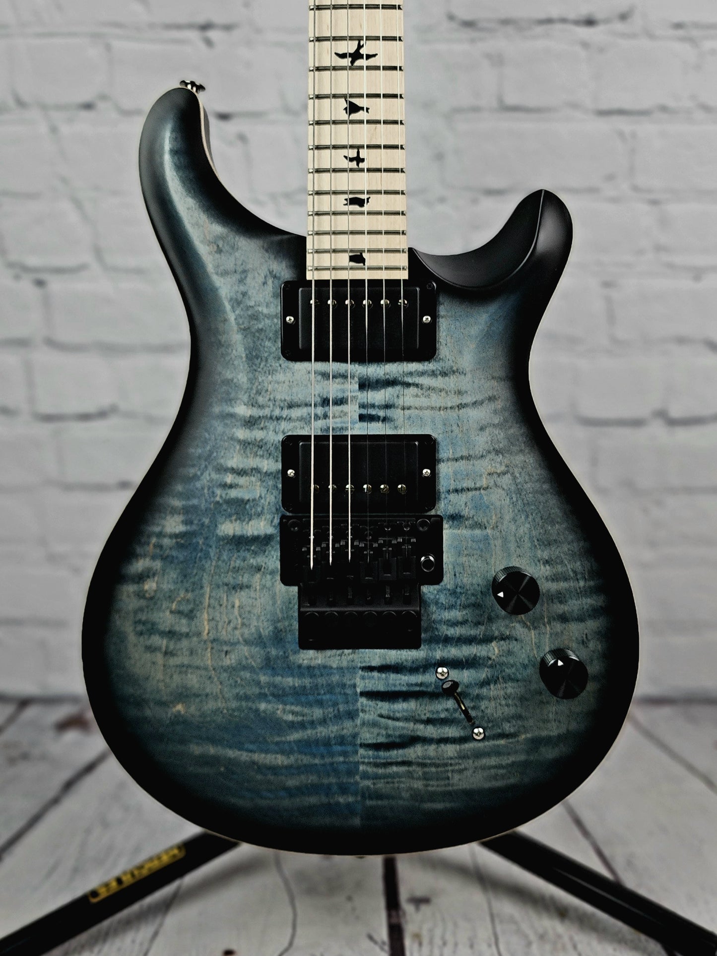 Paul Reed Smith PRS Dustie Waring CE24 Floyd Rose Electric Guitar Faded Whale Blue Smokeburst
