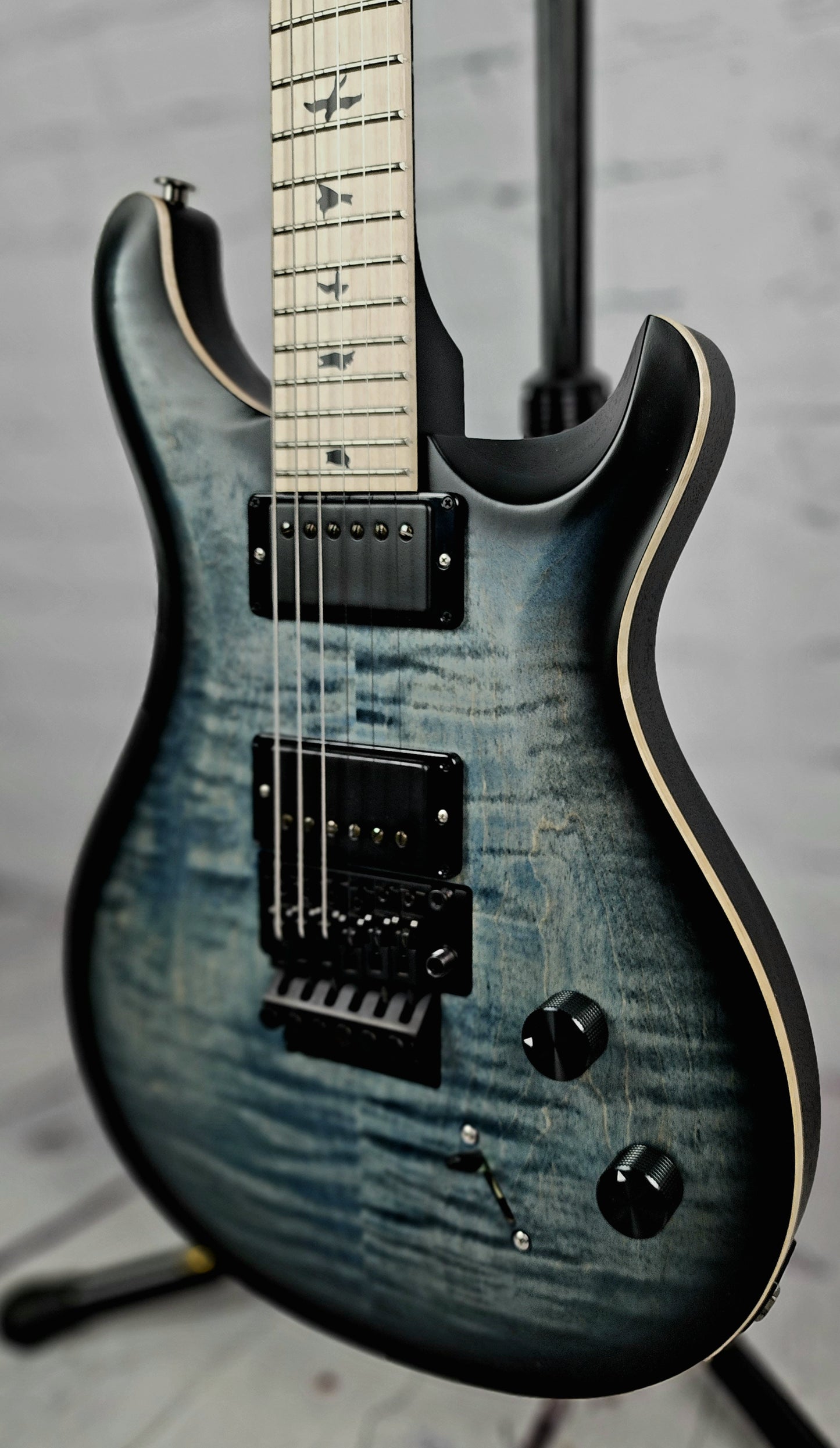 Paul Reed Smith PRS Dustie Waring CE24 Floyd Rose Electric Guitar Faded Whale Blue Smokeburst 2022