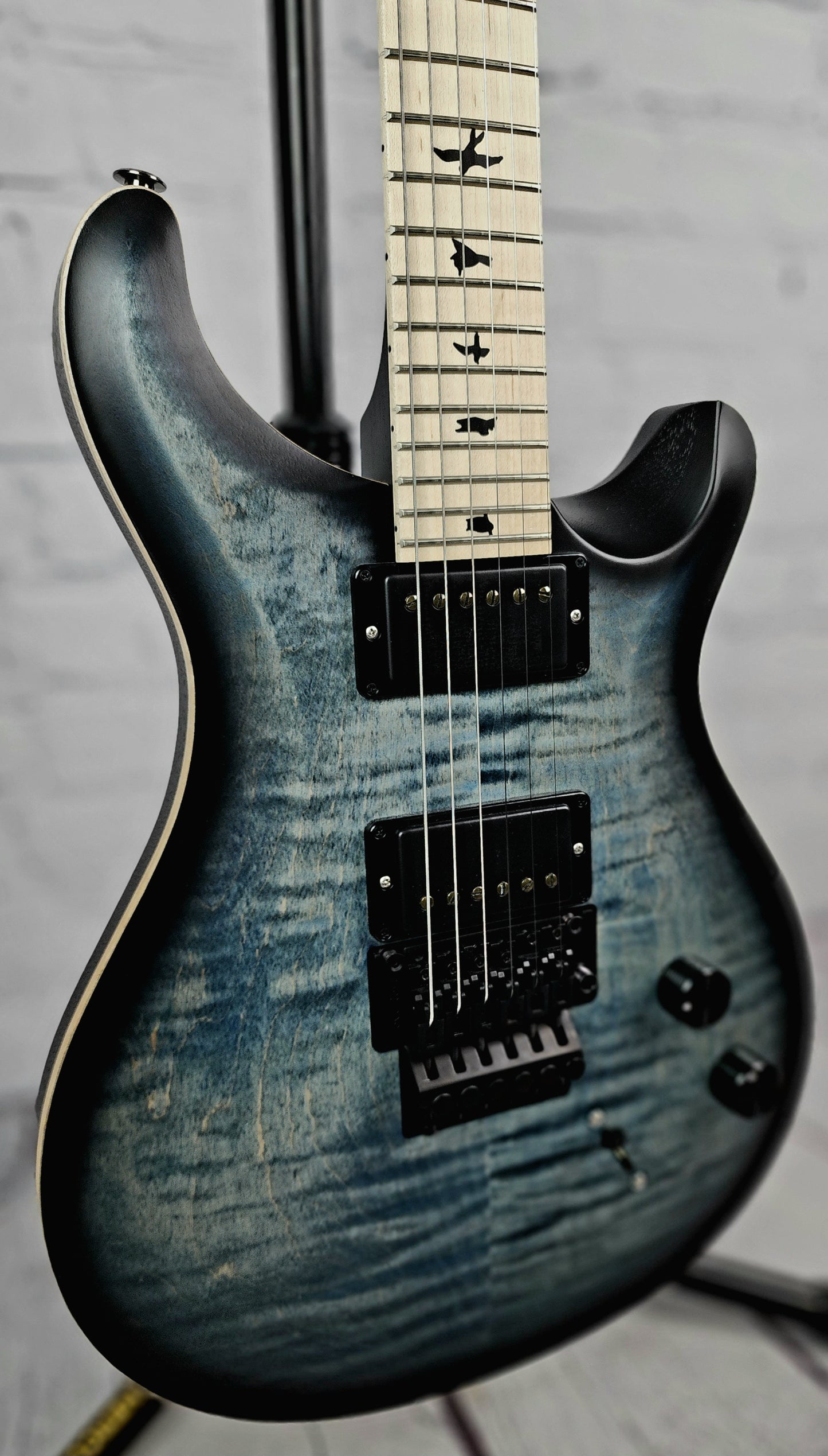 Paul Reed Smith PRS Dustie Waring CE24 Floyd Rose Electric Guitar Faded Whale Blue Smokeburst