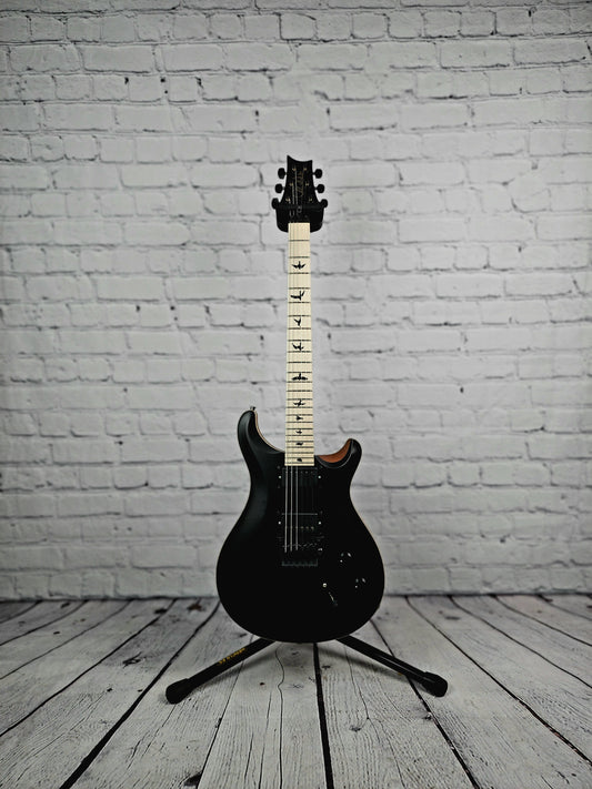 Paul Reed Smith PRS Dustie Waring CE24 Electric Guitar Floyd Rose Black Top Satin