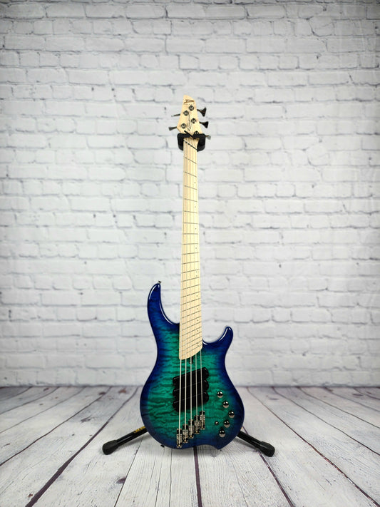 Dingwall Combustion 5 String Multiscale Bass Whalepoolburst Quilt Maple