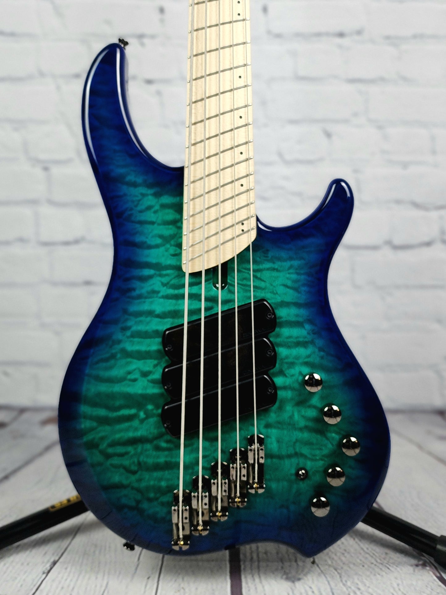 Dingwall Combustion 5 String Multiscale Bass Whalepoolburst Quilt Maple