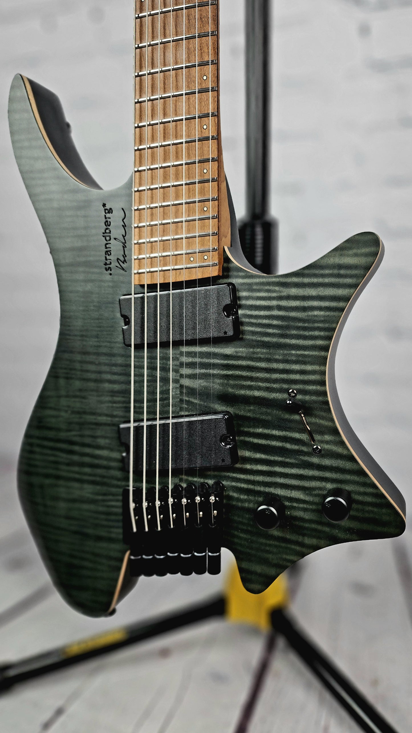 USED Strandberg Boden Standard 7 String Flame Maple Trans Black