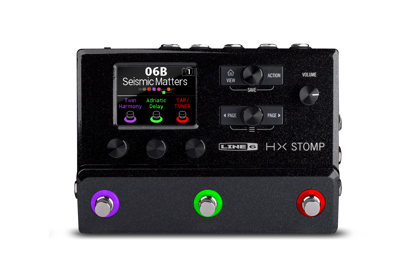 Line 6 HX Stomp Modeling Pedal Black Amp Simulator Multi Effects