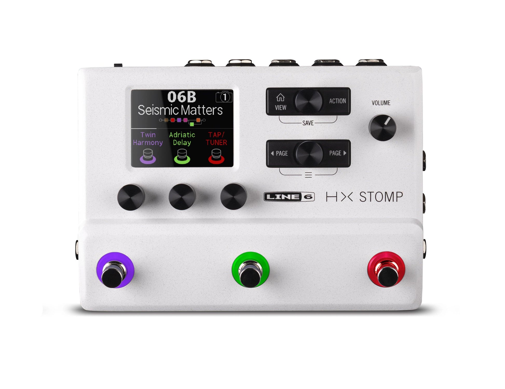 white guitar pedal Line 6 HX Stomp Pedal Limited Edition White – Guitar Brando