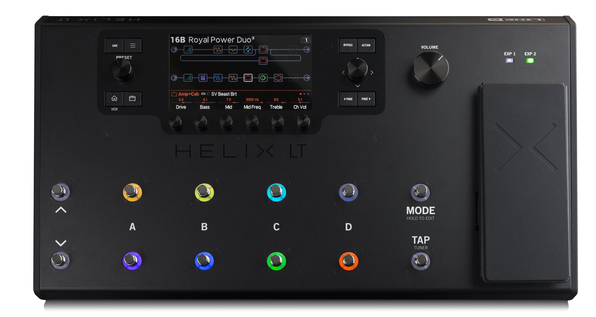 Line 6 Helix LT Floorboard Multi FX Amp Modeling Pedal – Guitar Brando