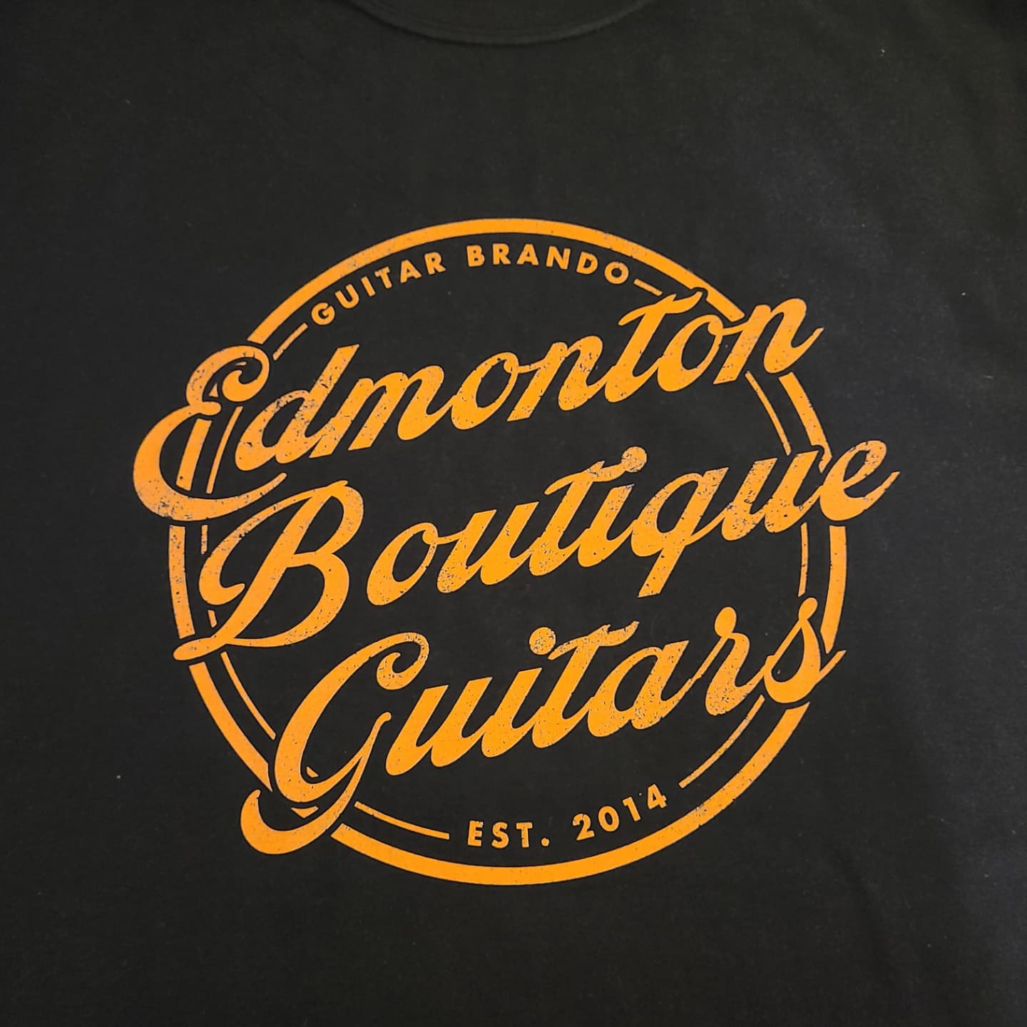Guitar Brando Black Boutique Guitars Logo Shirt