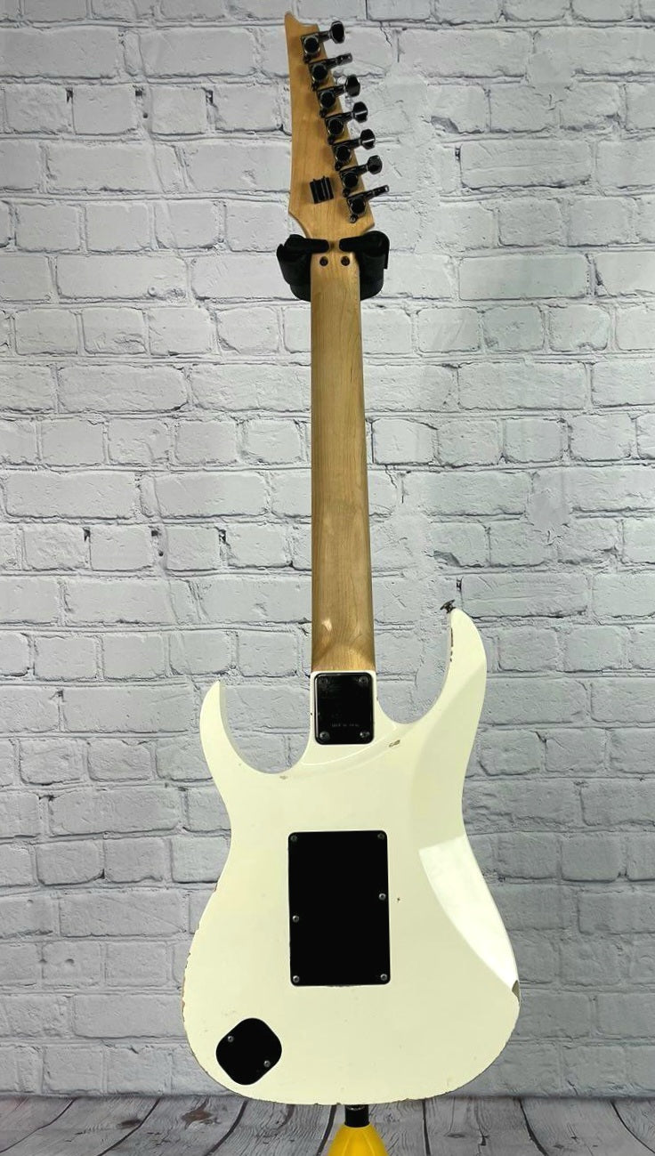 USED Ibanez Universe UV7PWH 1991 White 7 String Electric Guitar